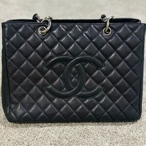 Chanel Caviar Leather GST Shopping Tote Bag